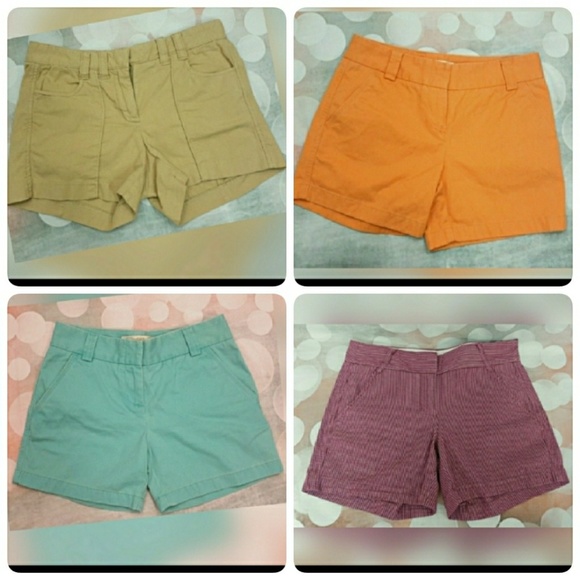 J. Crew shorts bundle (4 shorts) size 0 - Picture 1 of 5